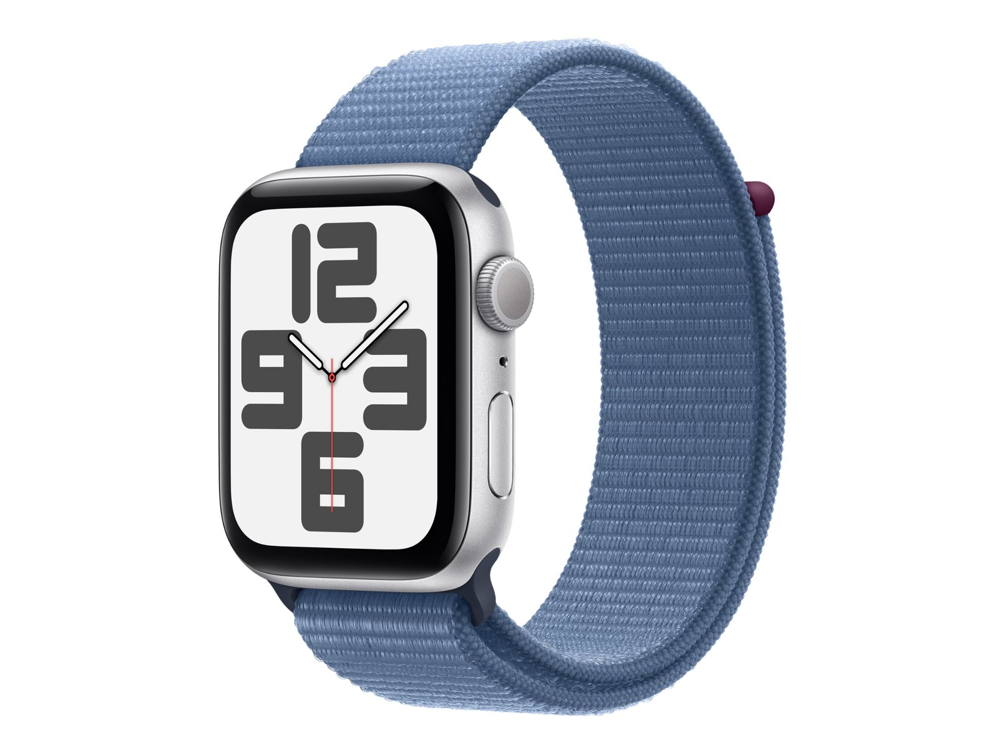 Apple Watch SE (GPS) 2nd Gen - 44mm - Silver Aluminium - Sport Band - Winter Blue - Wrist Size: 145-220mm - 32GB - WiFi, Bluetooth
