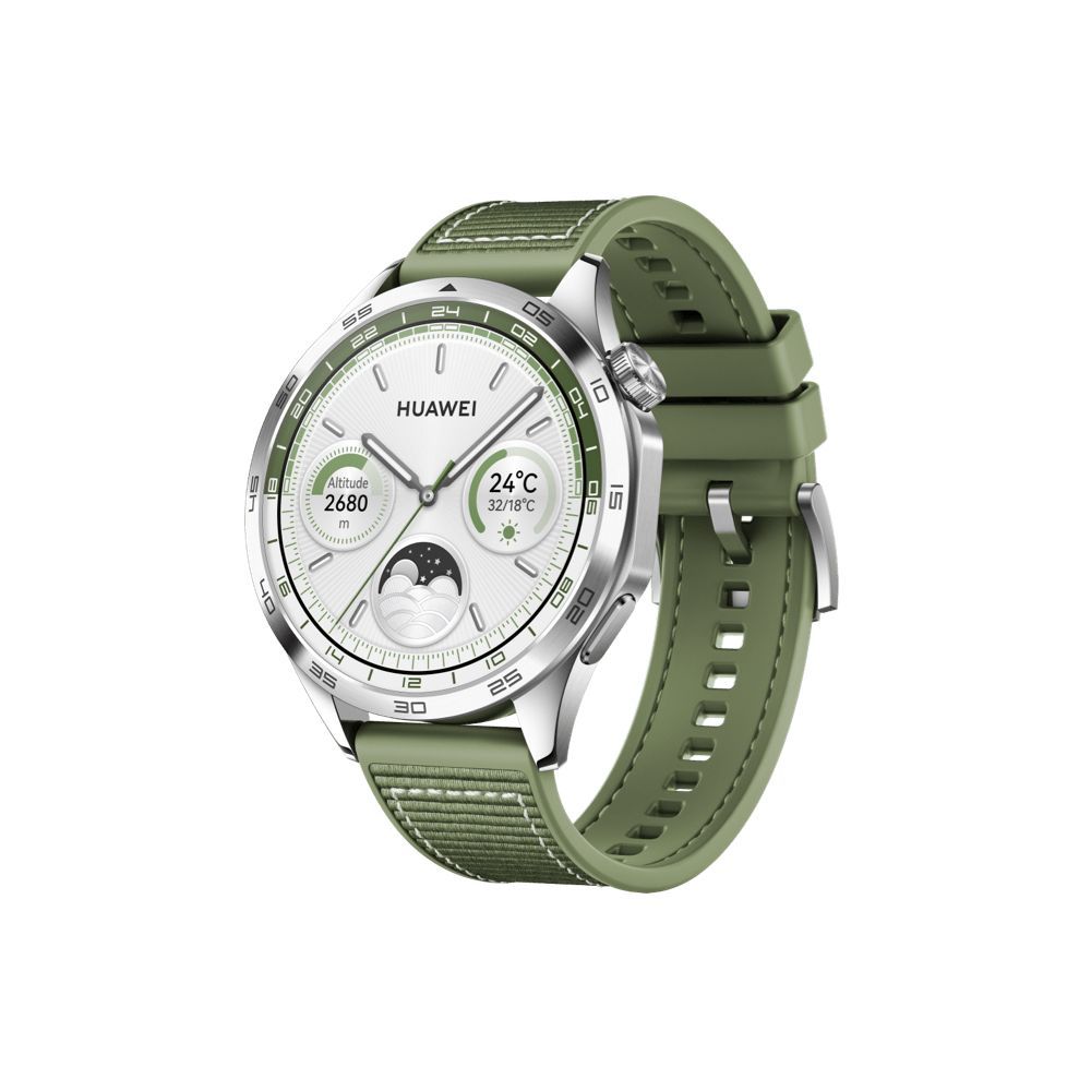 Huawei Watch GT 4 46mm Smartwatch, Green (Phoenix-B19W)