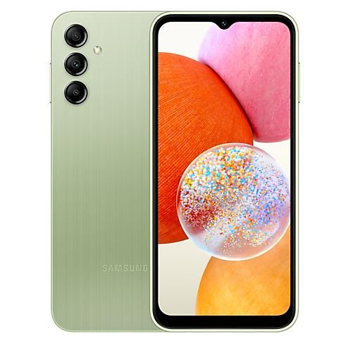 Samsung Galaxy A14 - 6.6" Double SIM 4G, 4GB RAM, 128GB, 50MP Cam, 5000mAh Battery, Clear Green
