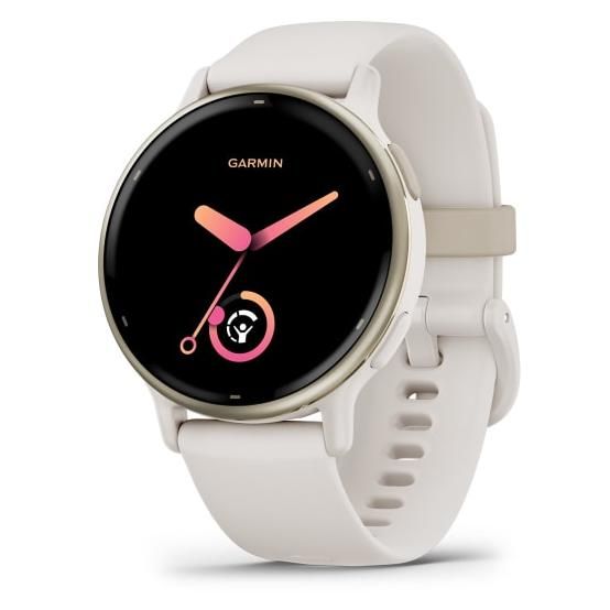 Garmin Vivoactive 5 AMOLED Watch - White with Silicone White Band - WiFi GPS (010-02862-11)