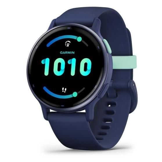 Garmin Vivoactive 5 AMOLED Smartwatch - Blue with Silicone Blue Band - WiFi GPS
