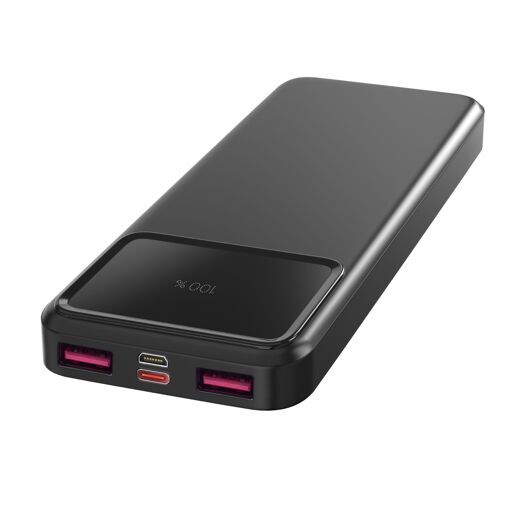 Phonillico 10000mAh External Battery with USB, USB-C, and Micro-USB Ports