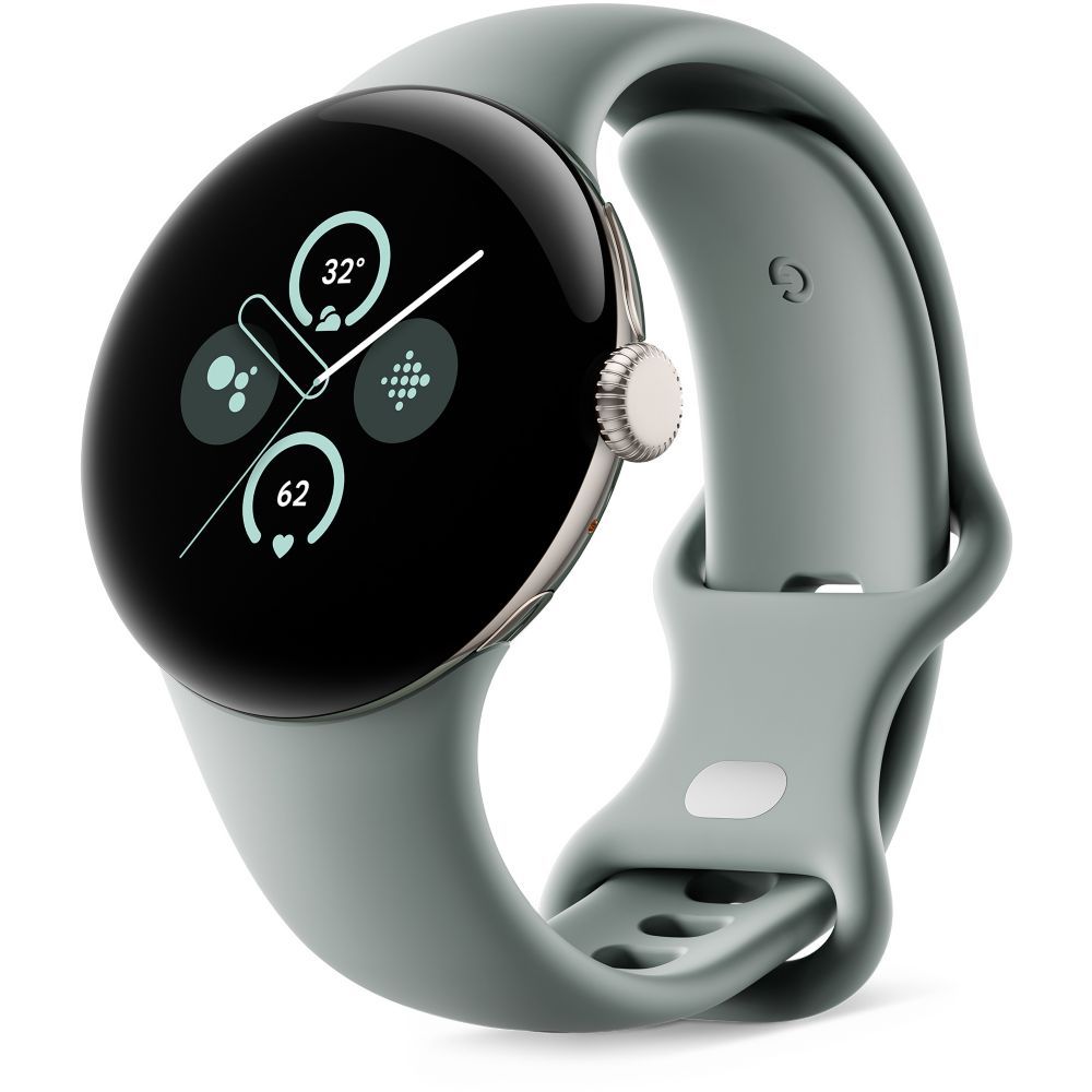 Google Pixel Watch 2 GPS - 41mm Aluminum Case - Sage Green - S/L Strap
