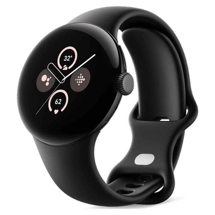 Google Pixel Watch 2 GPS + Cellular - 41mm Aluminium Case - Volcano Black - S/L Strap