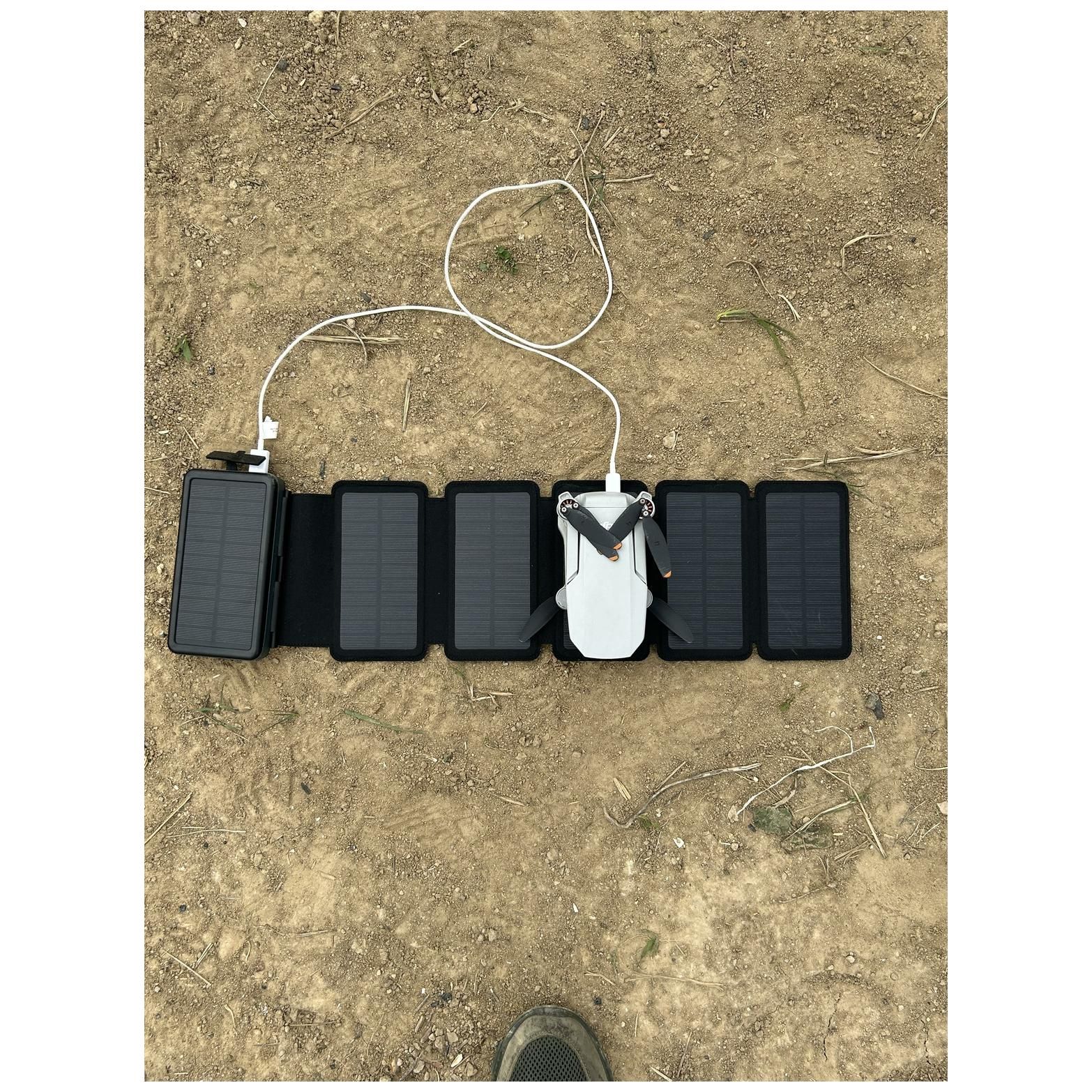 Sandberg 20,000mAh Lipo Power Bank with Solar Panel (Black)
