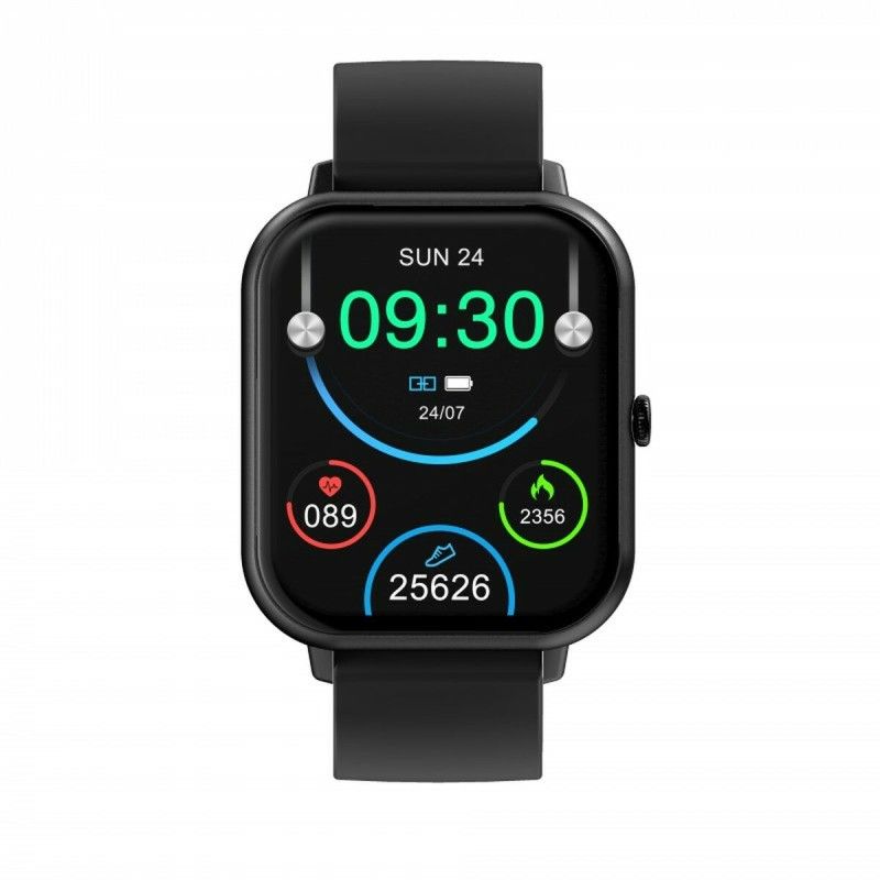DCU Tecnologic Curved Glass Pro 1.83" Smartwatch, Black