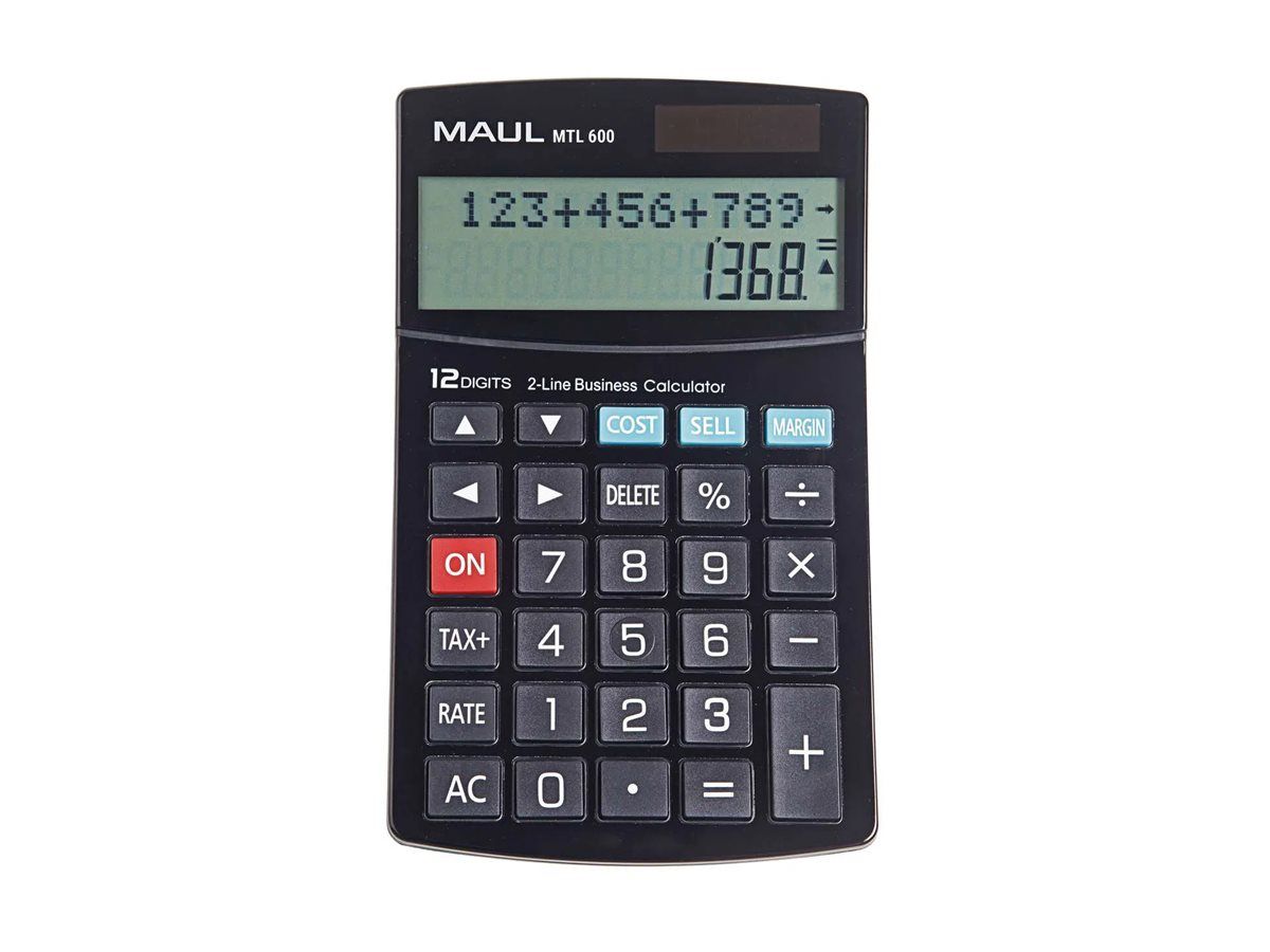 Jakob Maul Solar & Battery Calculator - 12-Digit Desk Calculator