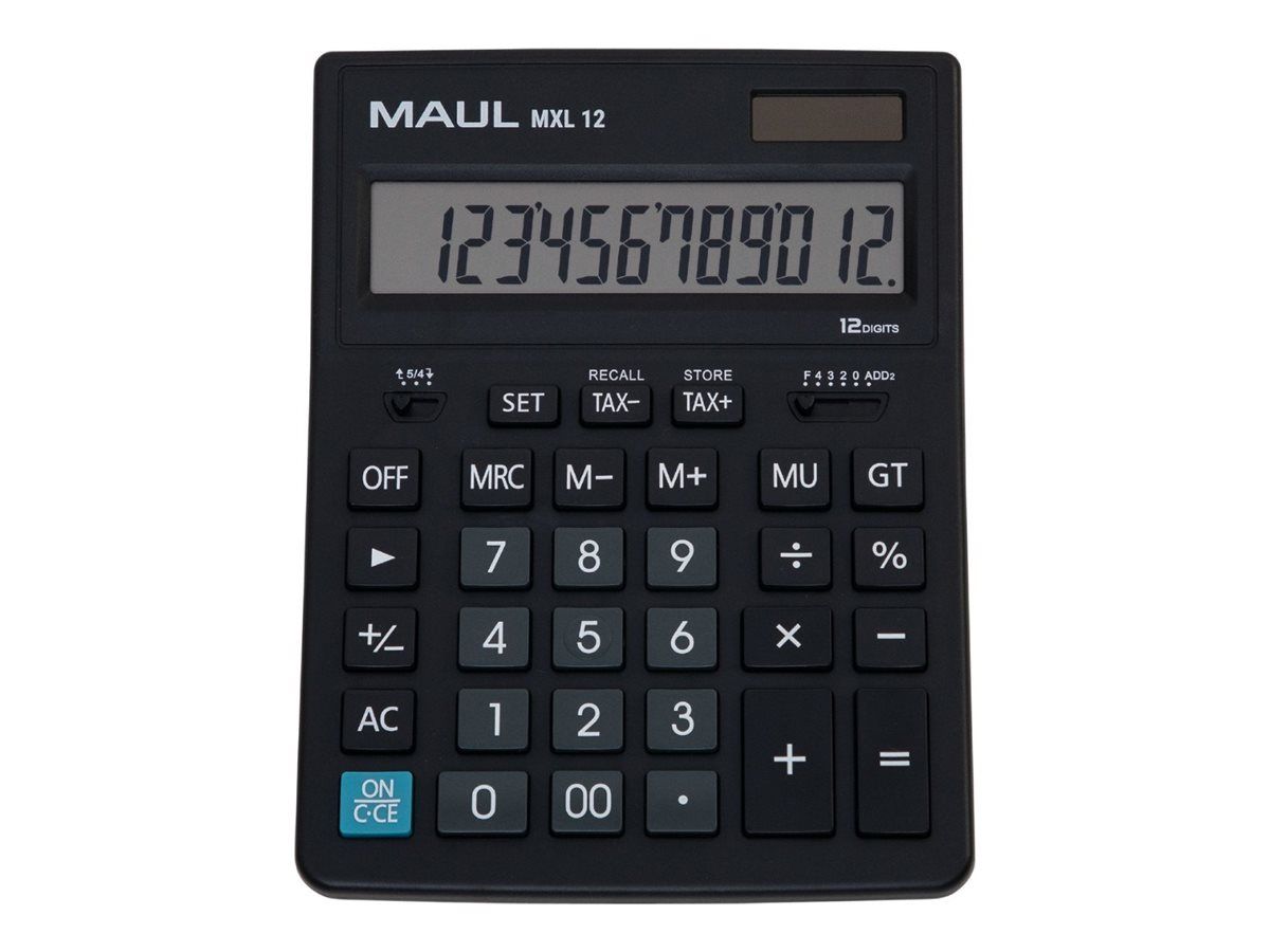 Calculatrice de bureau Jakob Maul MXL 12 alimentée solaire