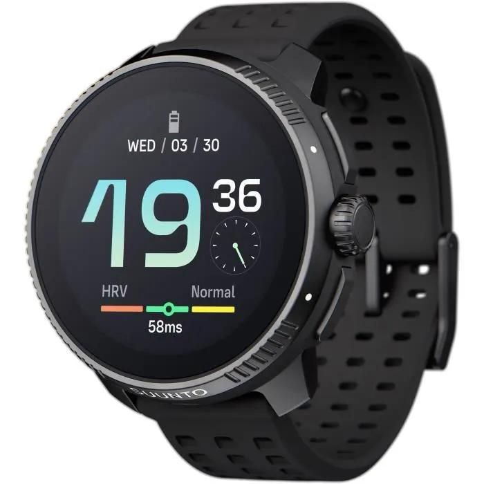 Suunto Race Watch - Reinforced Polyamide with Fiberglass - Sport Watch with Silicone Strap - Black