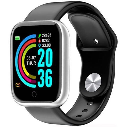 Vendos85 Smartwatch, Bluetooth Calls & Voice Assistant, Black