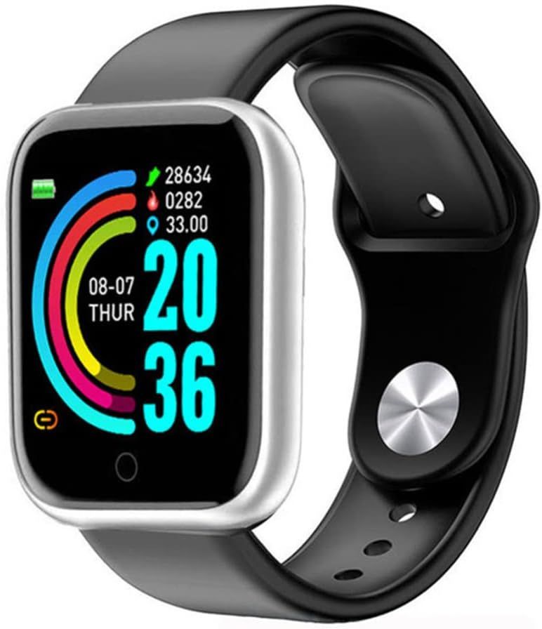 Vendos85 Smartwatch, Bluetooth Calls & Voice Assistant, Black