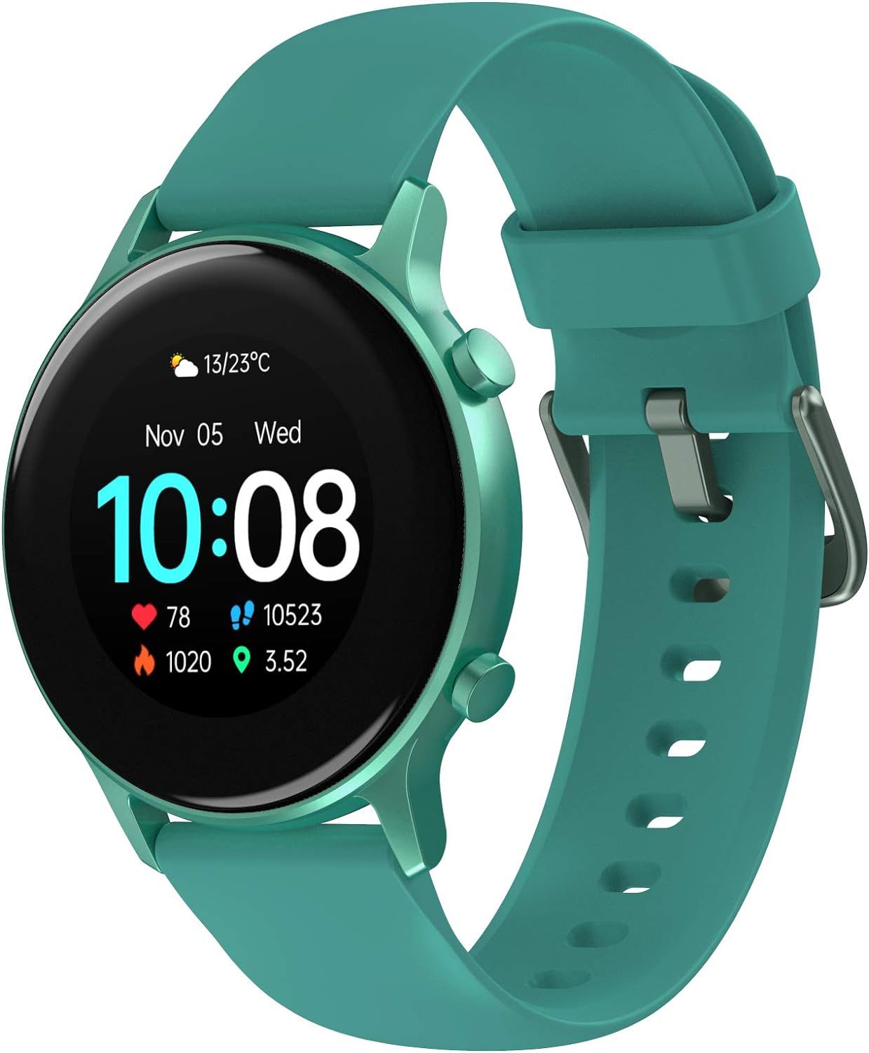 Vendos85 Smartwatch - Round Activity Monitor with Oxygen SpO2