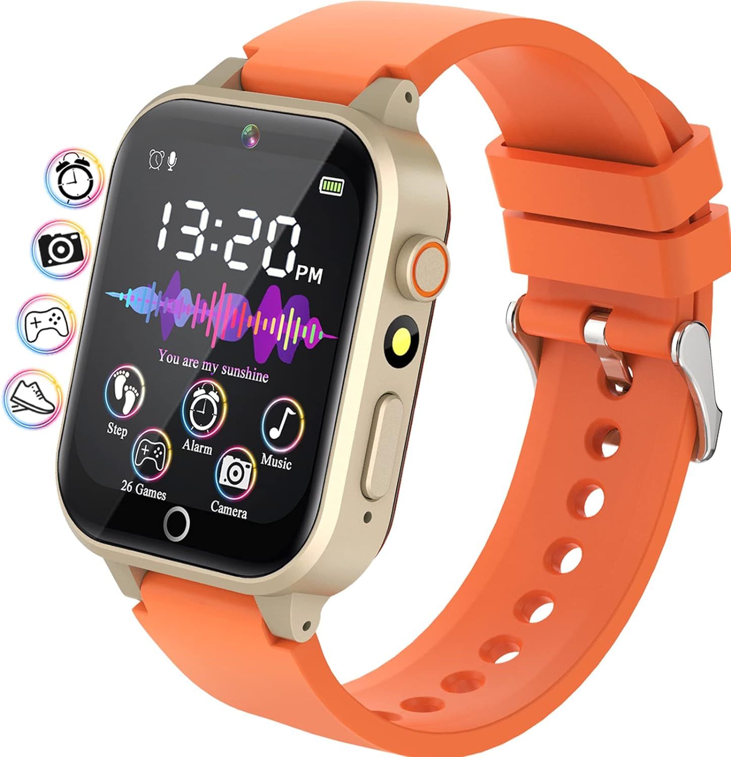 Children's Smartwatch, Vendos85 Orange Watch with 26 Games