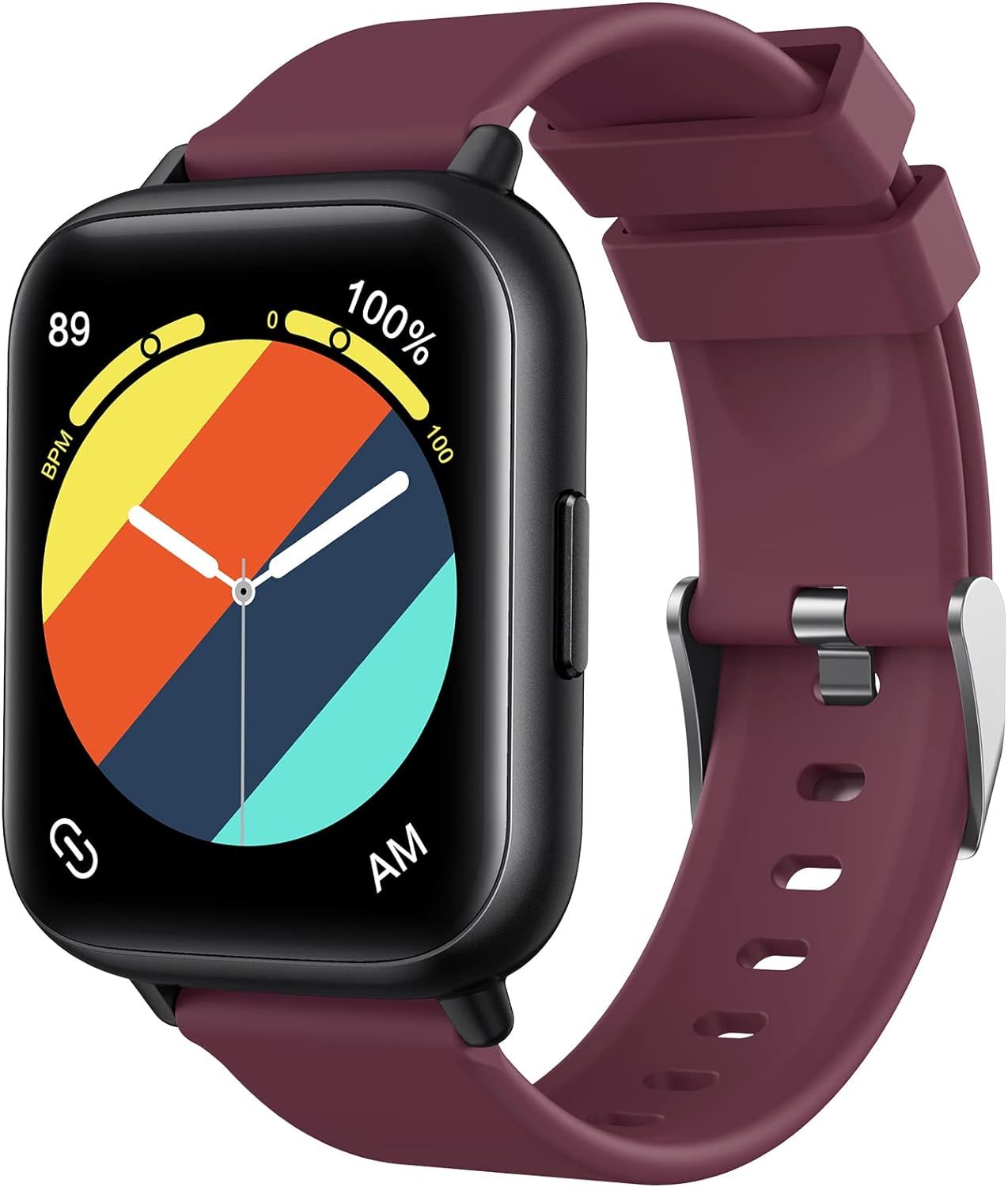 Vendos85 Women's Smartwatch, Bluetooth Waterproof Heart Rate Monitor Watch with HD Dynamic Dial in Purple