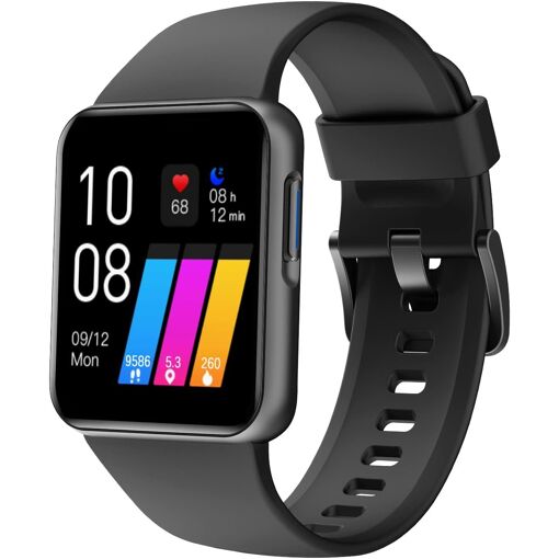 Monre connectée Oxymètre Vendos85 pour hommes et femmes, compatible Android et iOS, noir