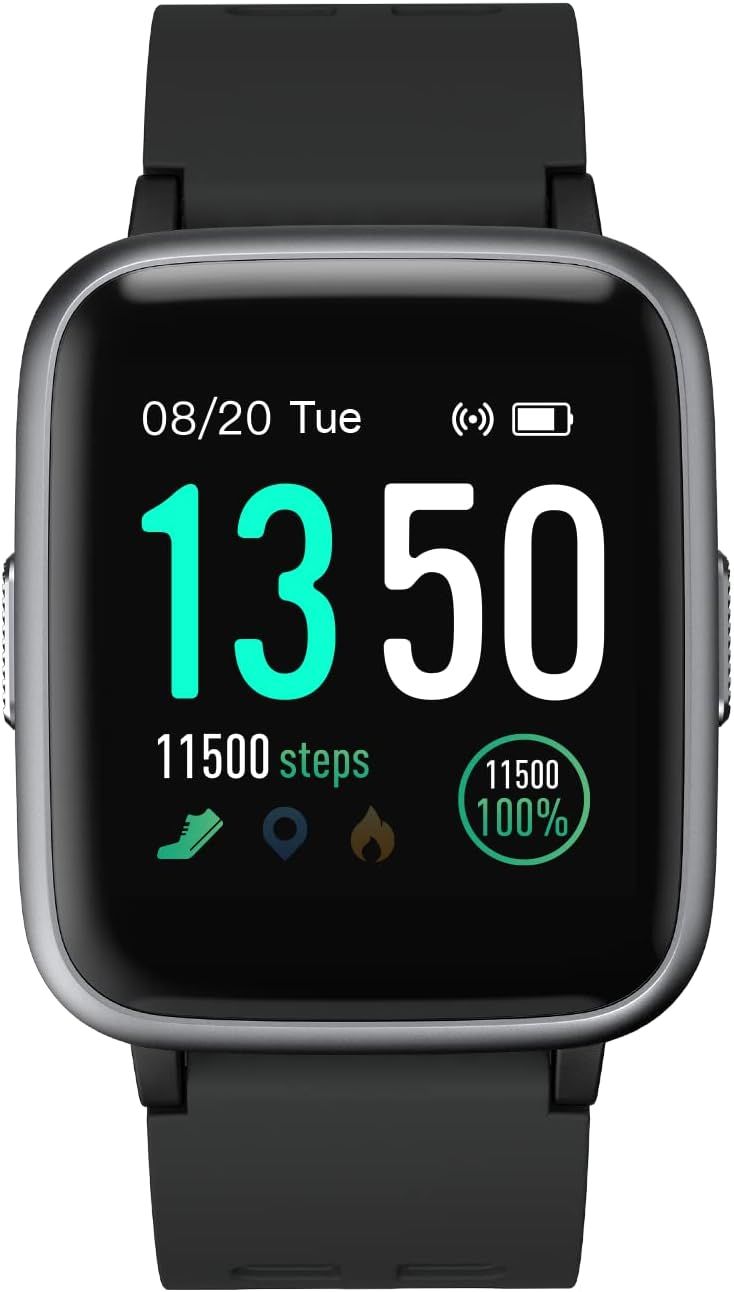 Smartwatch deportiva Vendos85 - Frecuencia cardíaca, resistente al agua, para hombres y mujeres