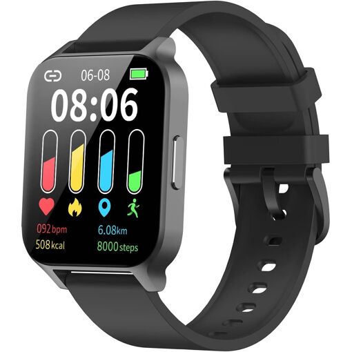 Montres connectées pour hommes Vendos85, montre sportive tactile avec écran noir