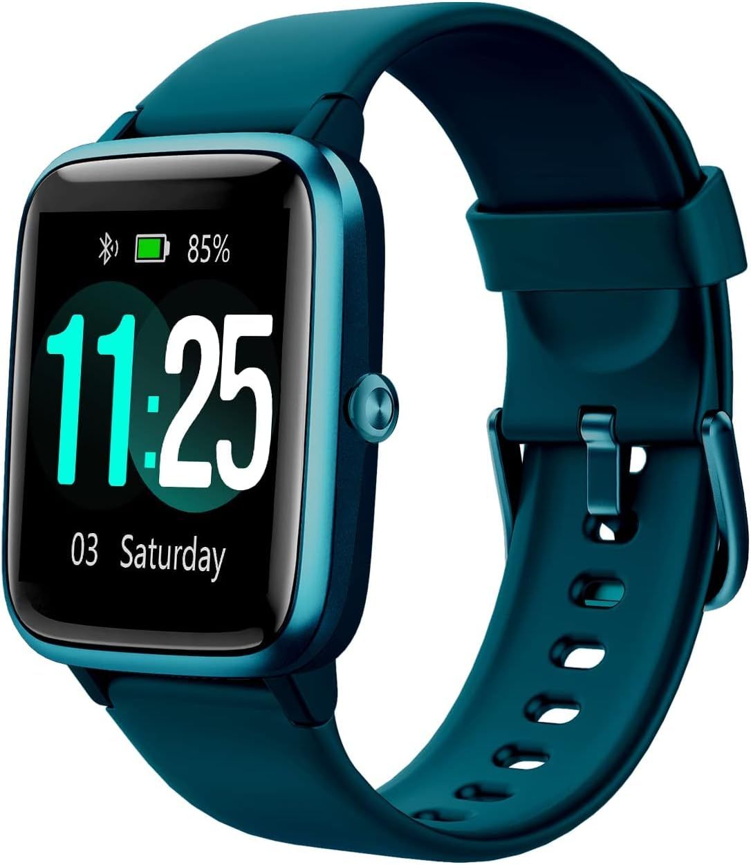 Reloj inteligente Vendos85: reloj conectado por Bluetooth para hombres y mujeres en azul