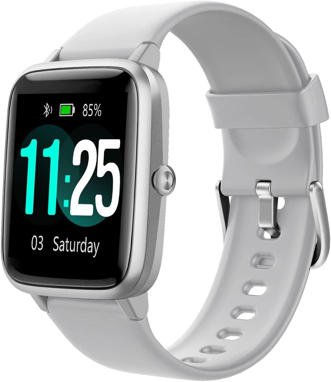 Reloj inteligente Vendos85 para mujeres y hombres - Gris