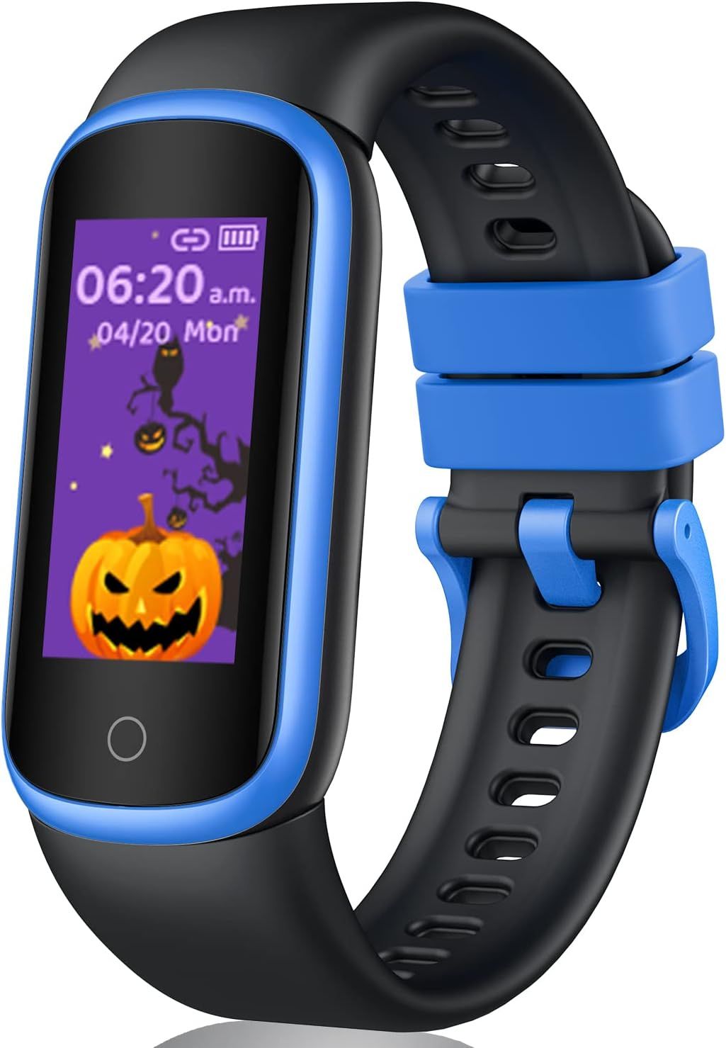 Children's Sports Smartwatch with Heart Rate Monitor - Blue Black