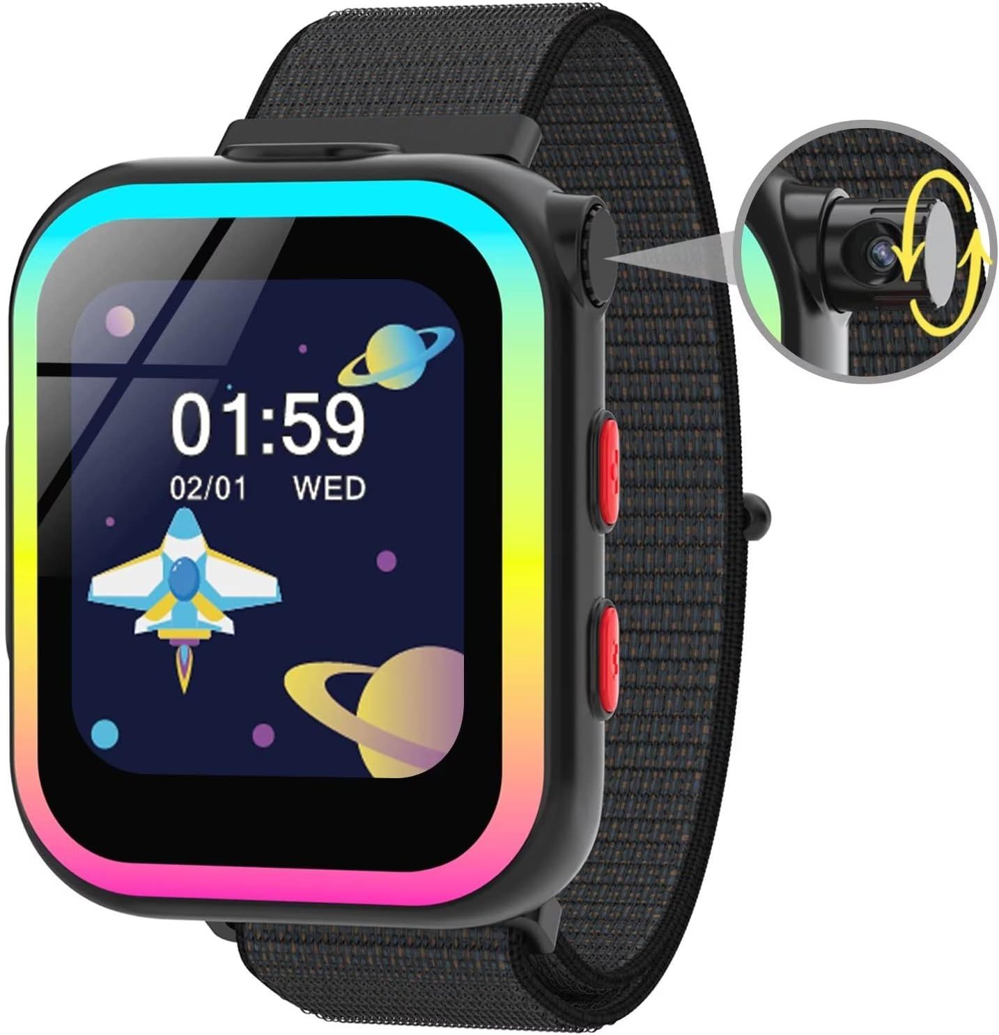 Vendos85 Kids Smartwatch with Rotating Camera