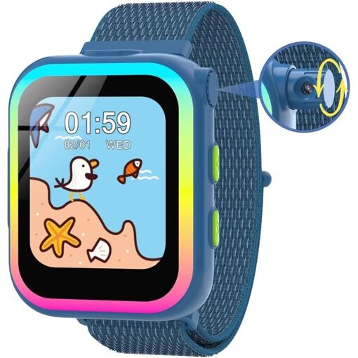 Reloj inteligente para niños Vendos85 con cámara giratoria