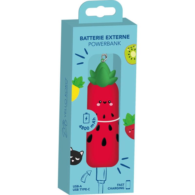 Yello Koko Powerbank 4800 mAh - Strawberry Red