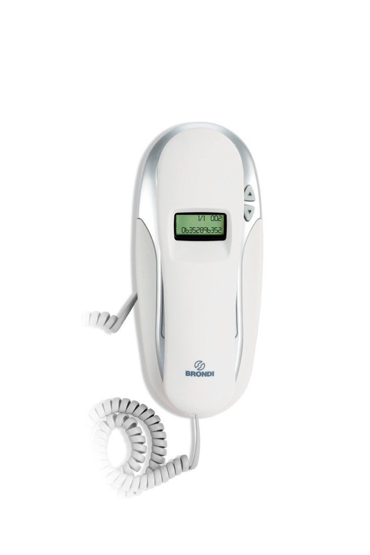 Brondi KENOBY CID Analogue Telephone - Caller ID, White