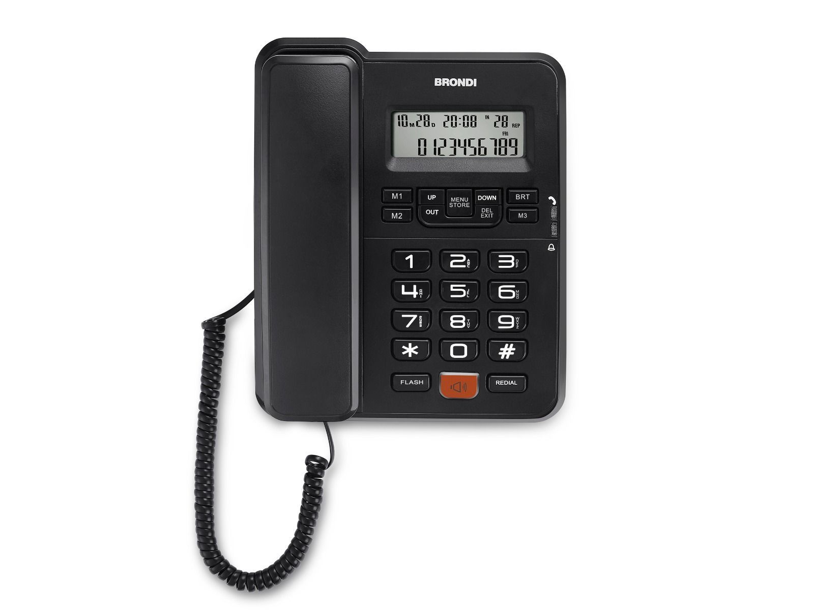 Brondi Office Desk Phone DECT Black Caller ID