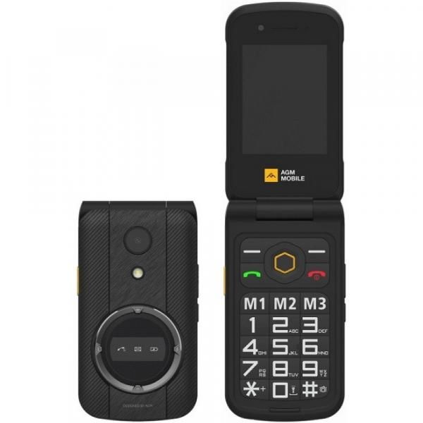 AGM M8 Flip Phone, 2.8" Display, 162g, Black