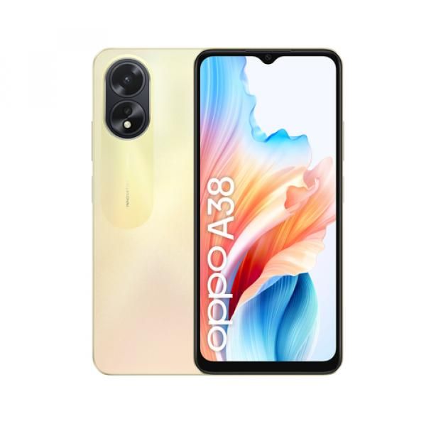 OPPO A38 6.56-inch Smartphone, 4GB RAM, 128GB Storage, 50MP Camera, Android 13, Gold