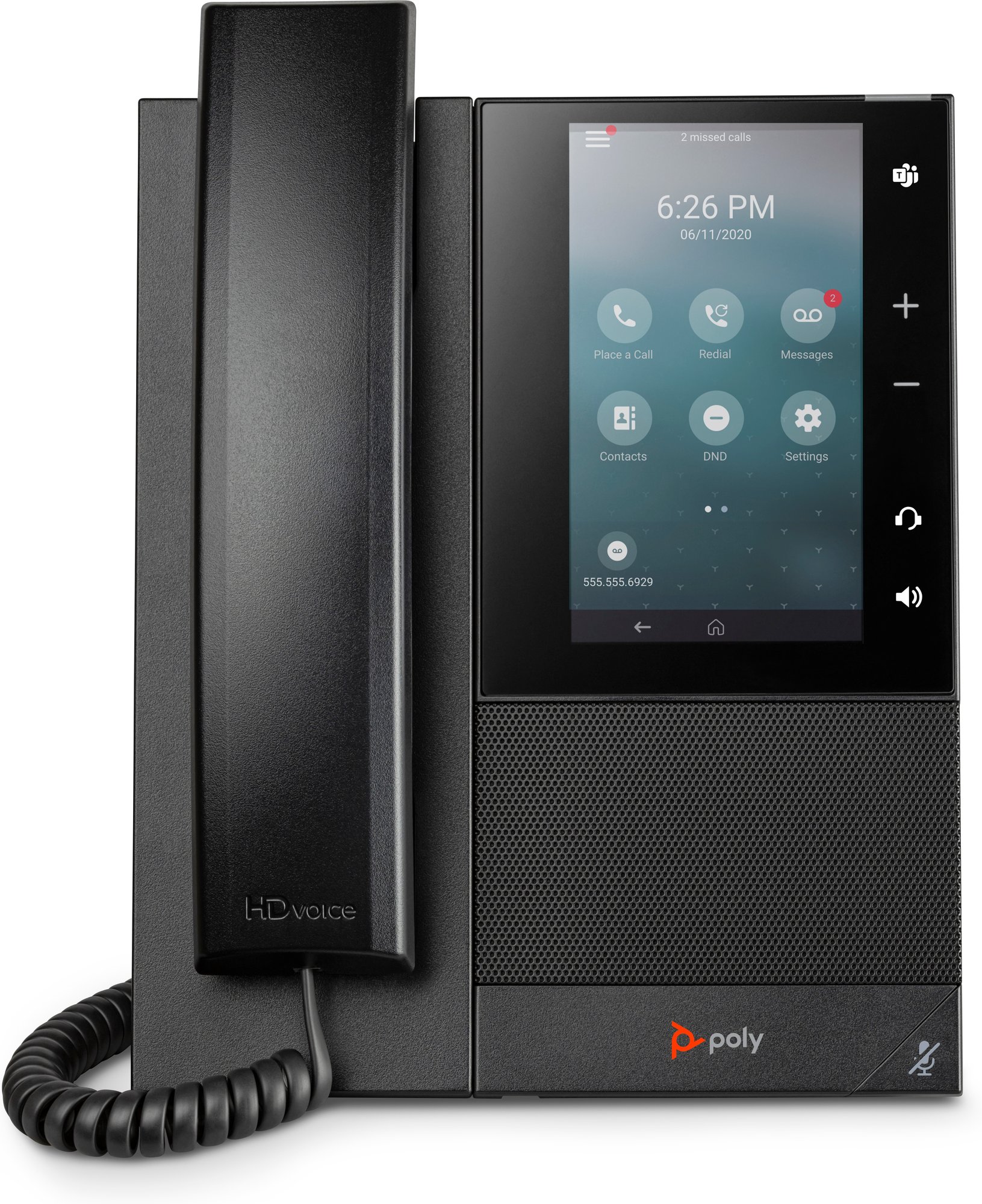 HP Poly CCX 500 OpenSIP VoIP Phone - 24-Line Business Media Phone