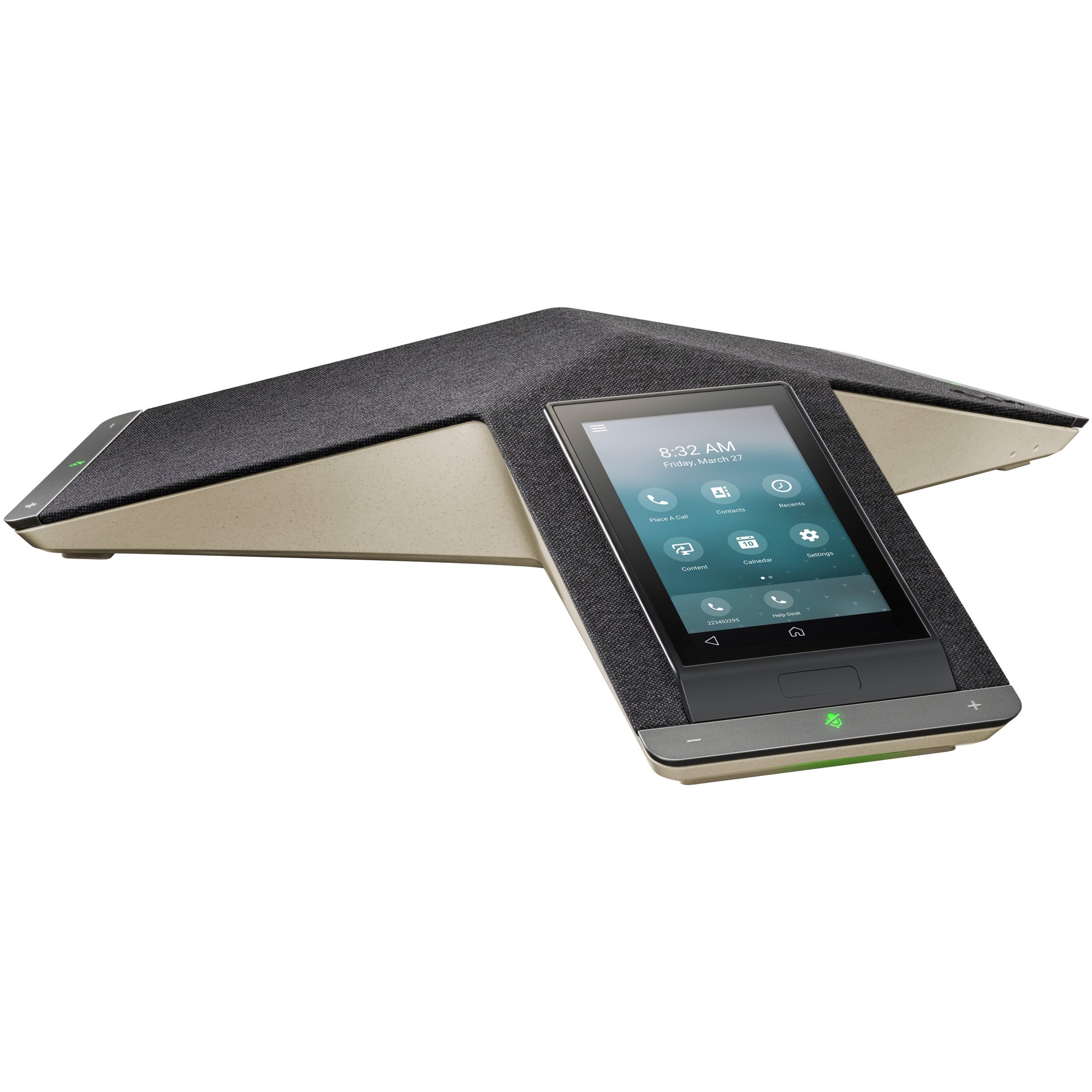 HP Poly Trio C60 NR - Téléphone de conférence VoIP - Interface Bluetooth avec identification de l'appelant/gestion en appel - IEEE 802.11a/b/g/n (Wi-Fi) / Bluetooth 4.2 - Capacité d'appel à 5 voies - SIP, SRTP, SDP - 3 lignes - Noir