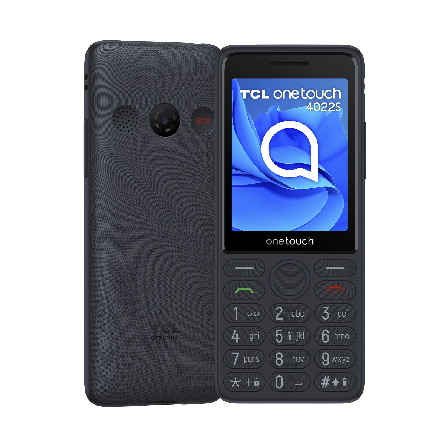 Teléfono móvil TCL Onetouch 4022s, 2.8", 75 g, gris oscuro