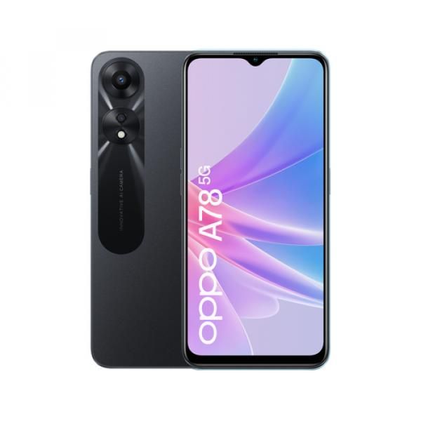 OPPO A78 5G - Teléfono inteligente de 6.56 pulgadas, 4 GB de RAM, 128 GB de almacenamiento, doble SIM, cámara de 50 MP, Android 13