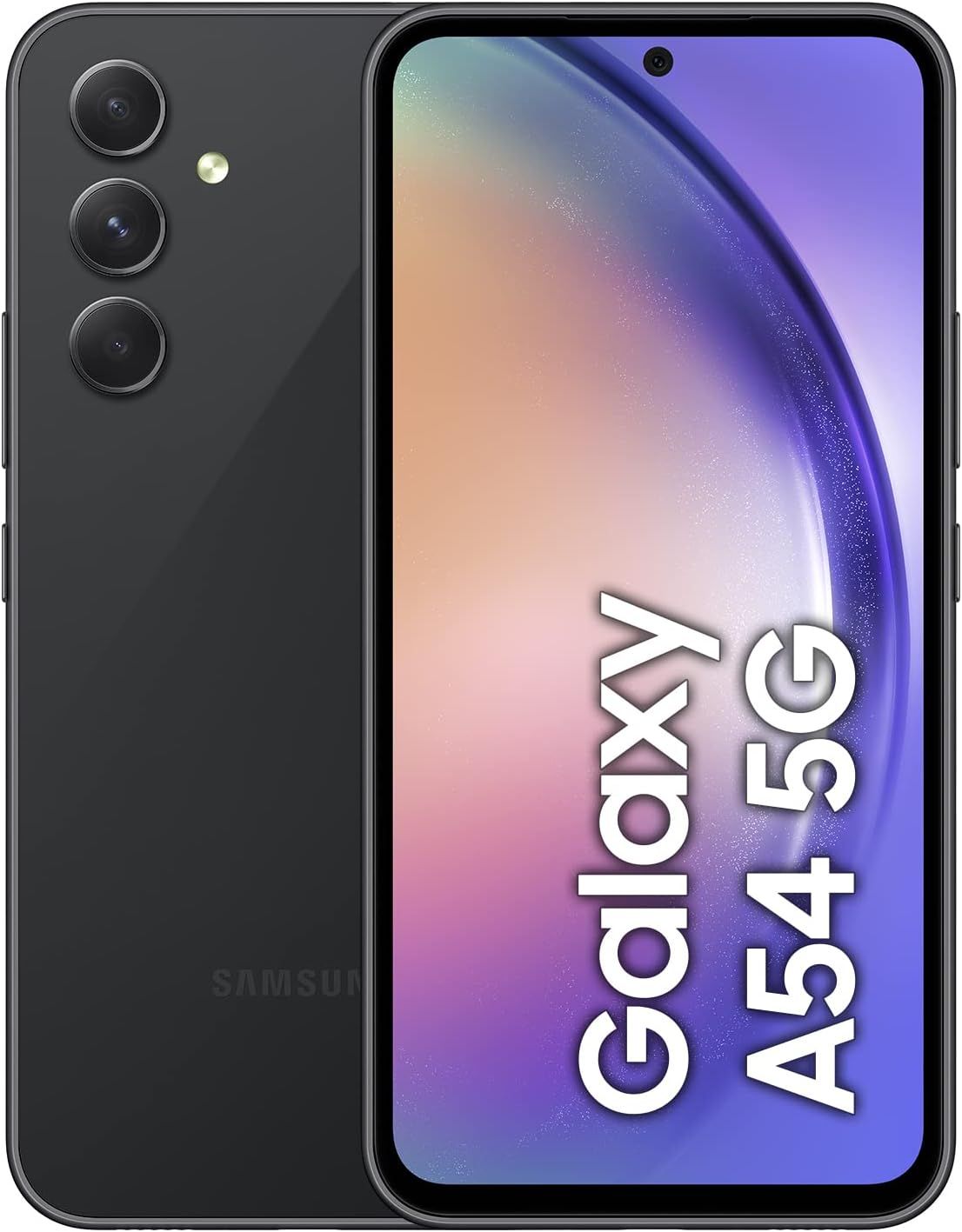 Samsung Galaxy A54 5G 128 Go, Graphite Noir (Sim Simple)