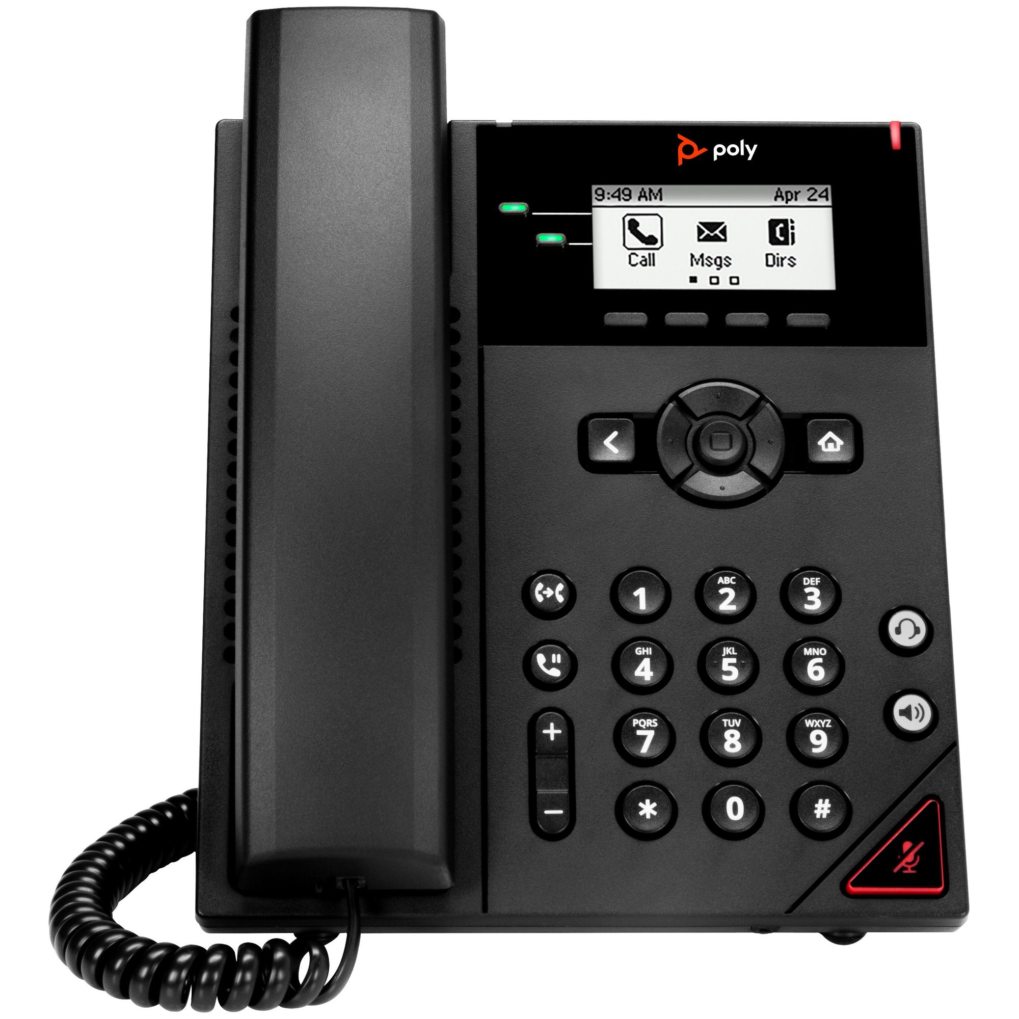 Téléphone IP HP Poly VVX 150, 2 Lignes, Compatible PoE