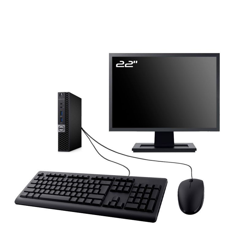 Dell Optiplex 5050 Ultra-Slim Desktop PC - 22" Screen, Intel i7-6700T, 32GB RAM, 2TB SSD, Windows 11
