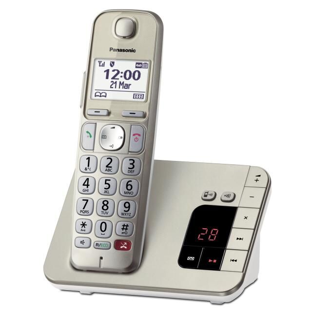 Panasonic DECT Phone with Caller ID, Champagne