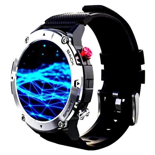 SmartWATCH Connective Watch - Gray Tactile Case - 128MB RAM/ROM - 2-3 Day Battery Life