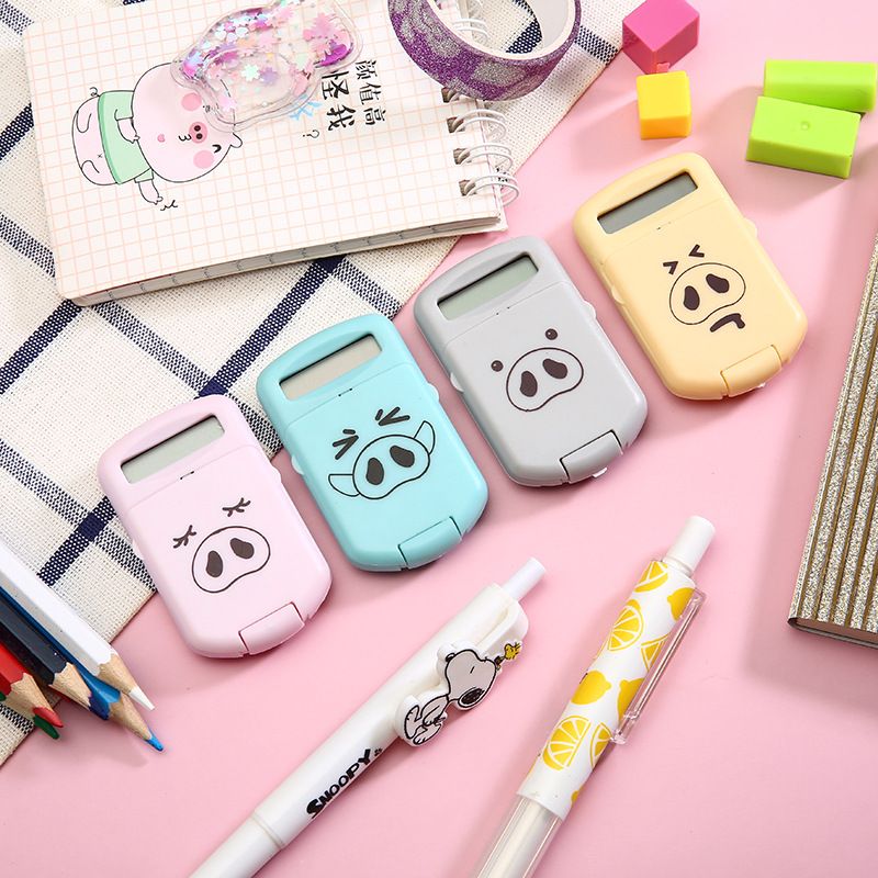 UniversalHouse Mini Electronic Calculator with Silicone Buttons
