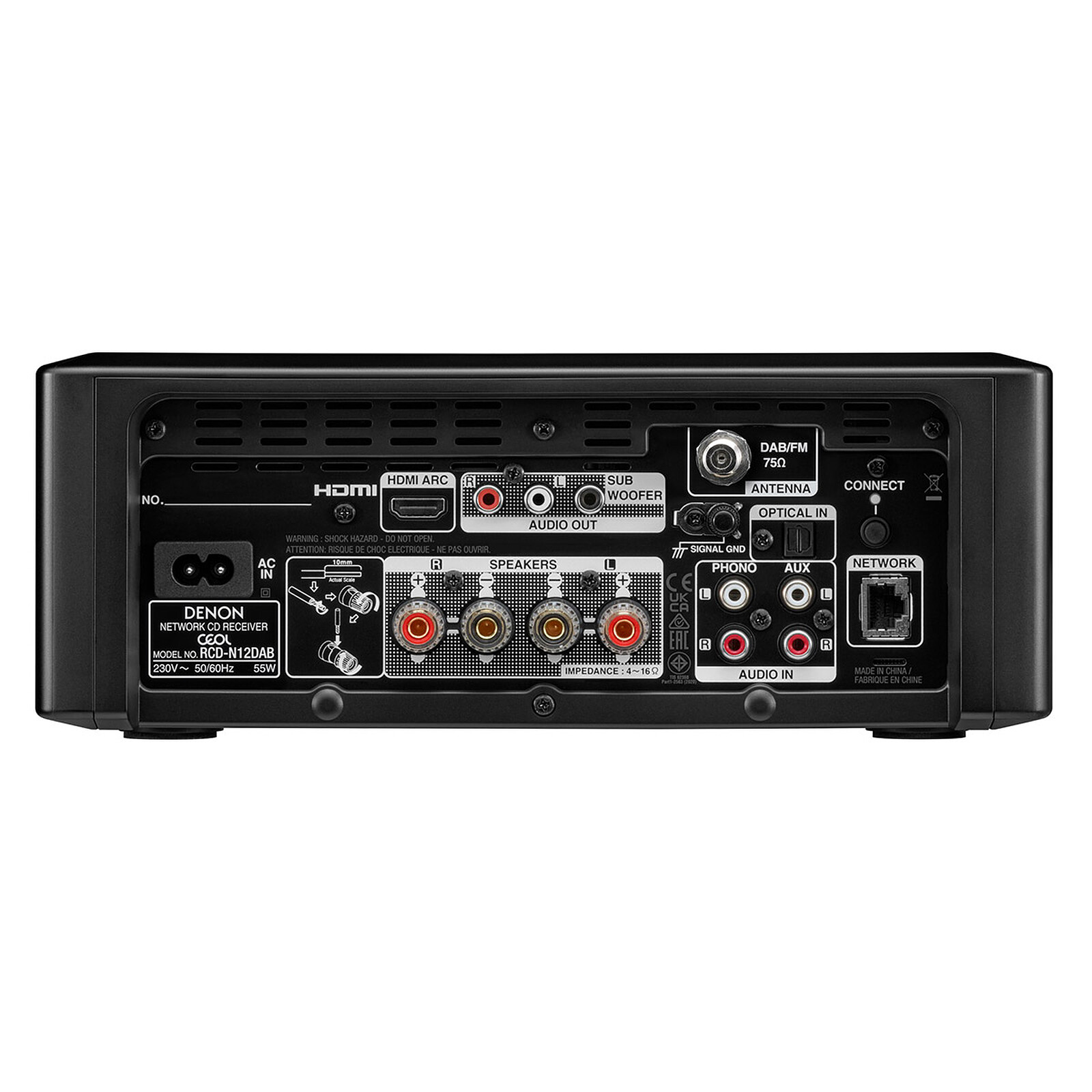 Denon RCD-N12DAB Black