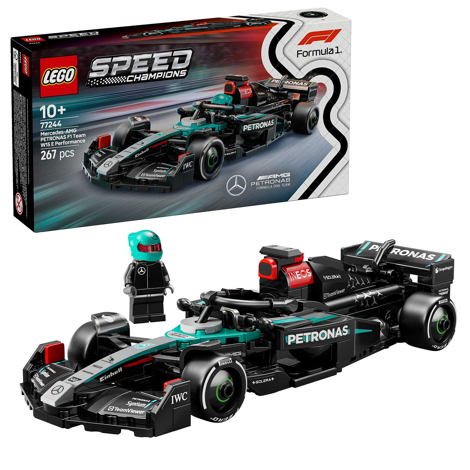 LEGO Speed Champions 77244 Mercedes-AMG W15 F1 Car 