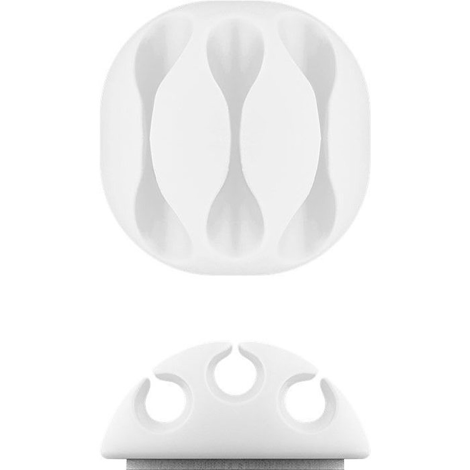 Goobay 3 Slot Cable Management - White
