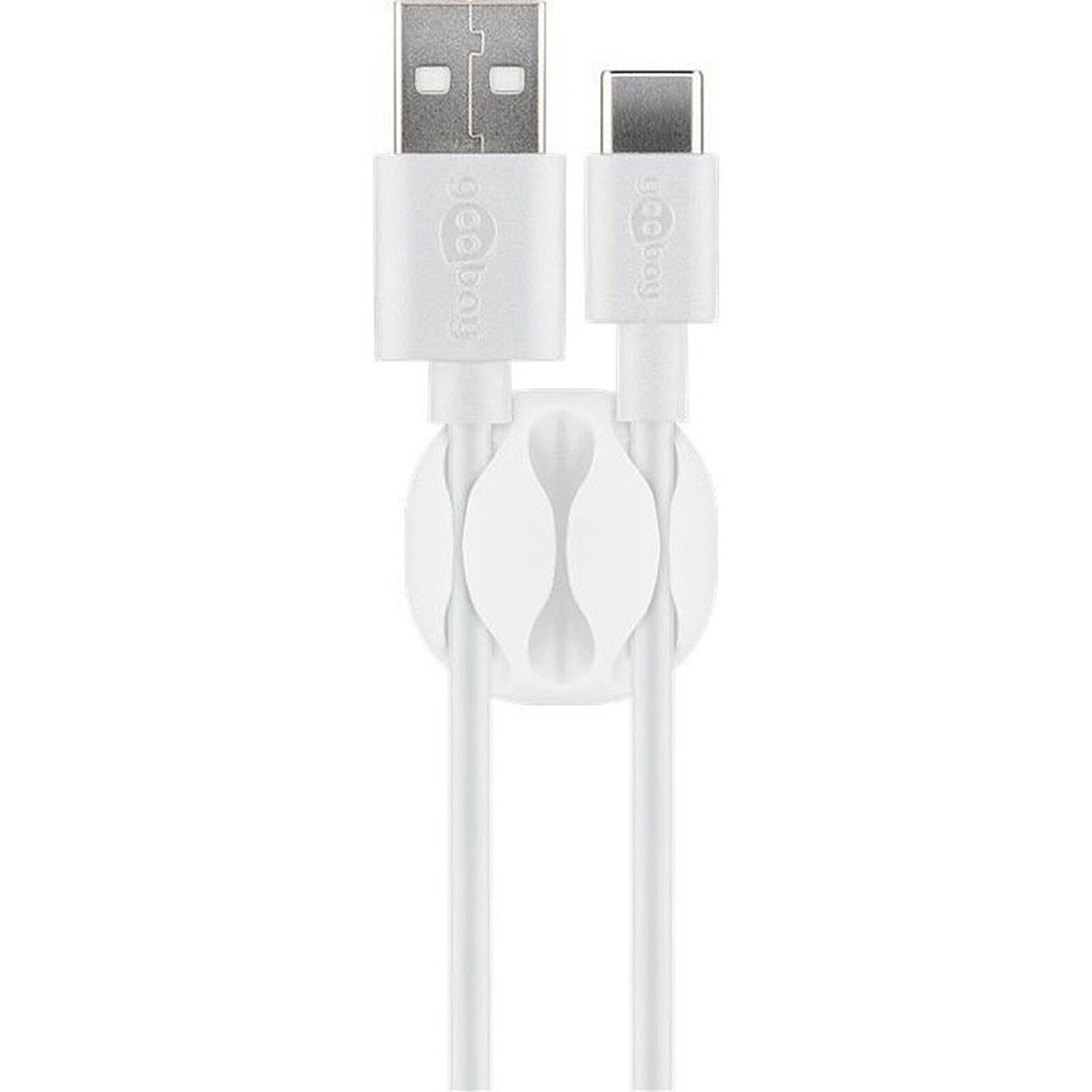 Goobay 3 Slot Cable Management - White