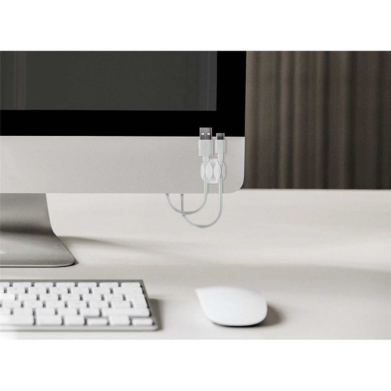 Goobay 3 Slot Cable Management - White
