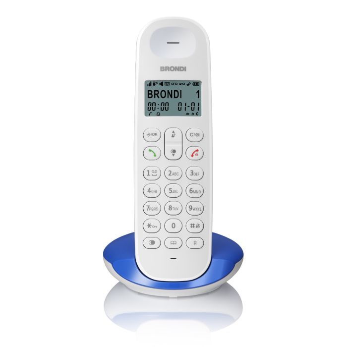 Brondi Lotus DECT Phone, Blue/White