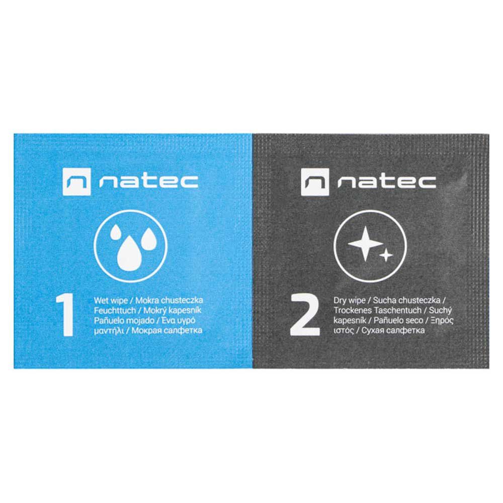 Natec Raccoon Wet & Dry Disinfectant Wipes, 50 Count