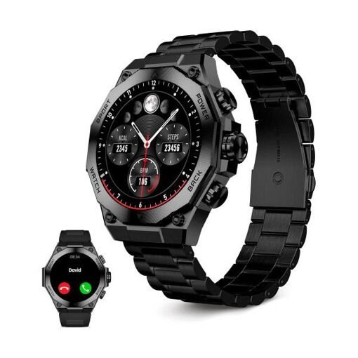 Smartwatch KSIX de Titanio - Monitoreo de Frecuencia Cardíaca - Seguimiento del Sueño - Negro
