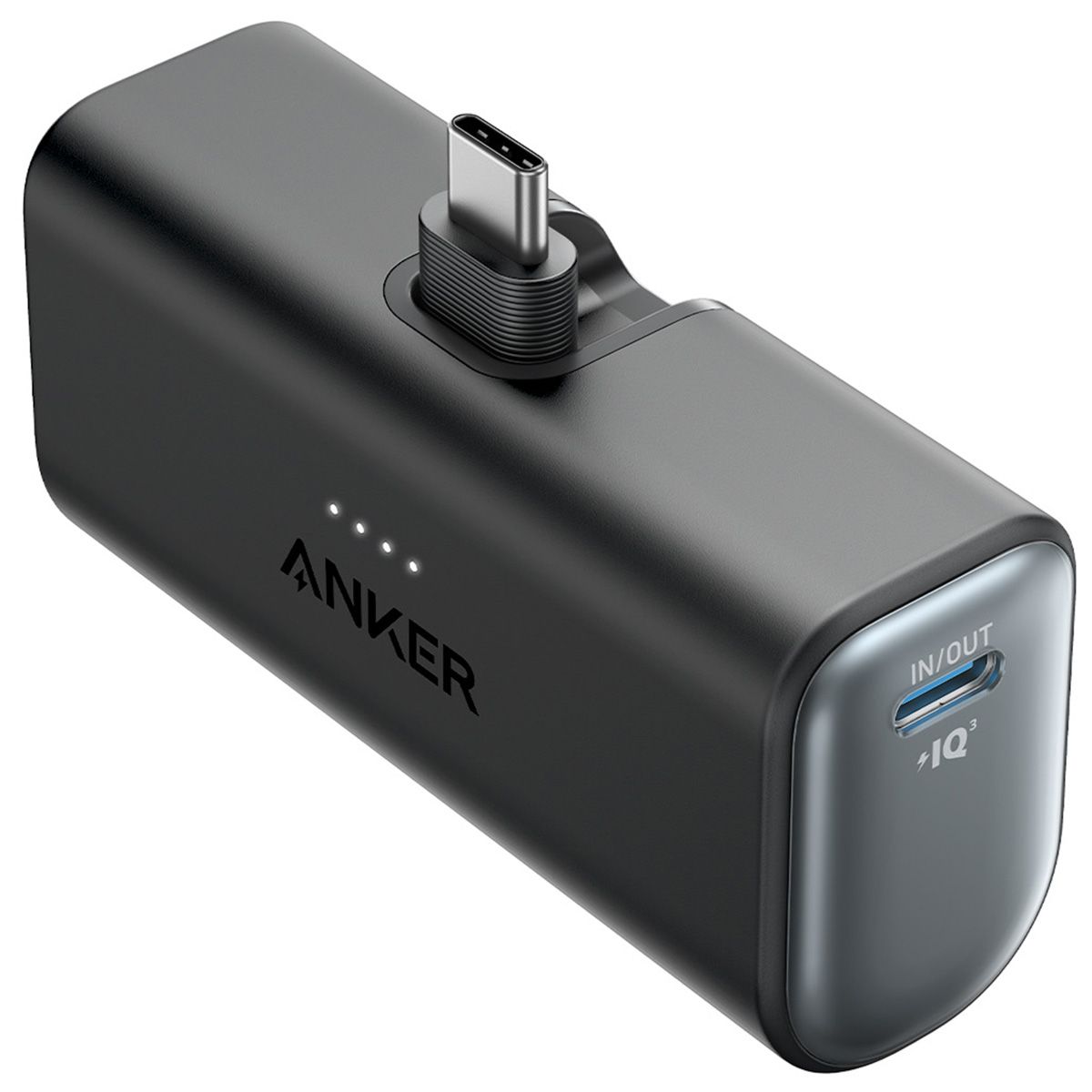 Anker Nano Powerbank with Integrated USB-C Connector - 5000mAh - Black